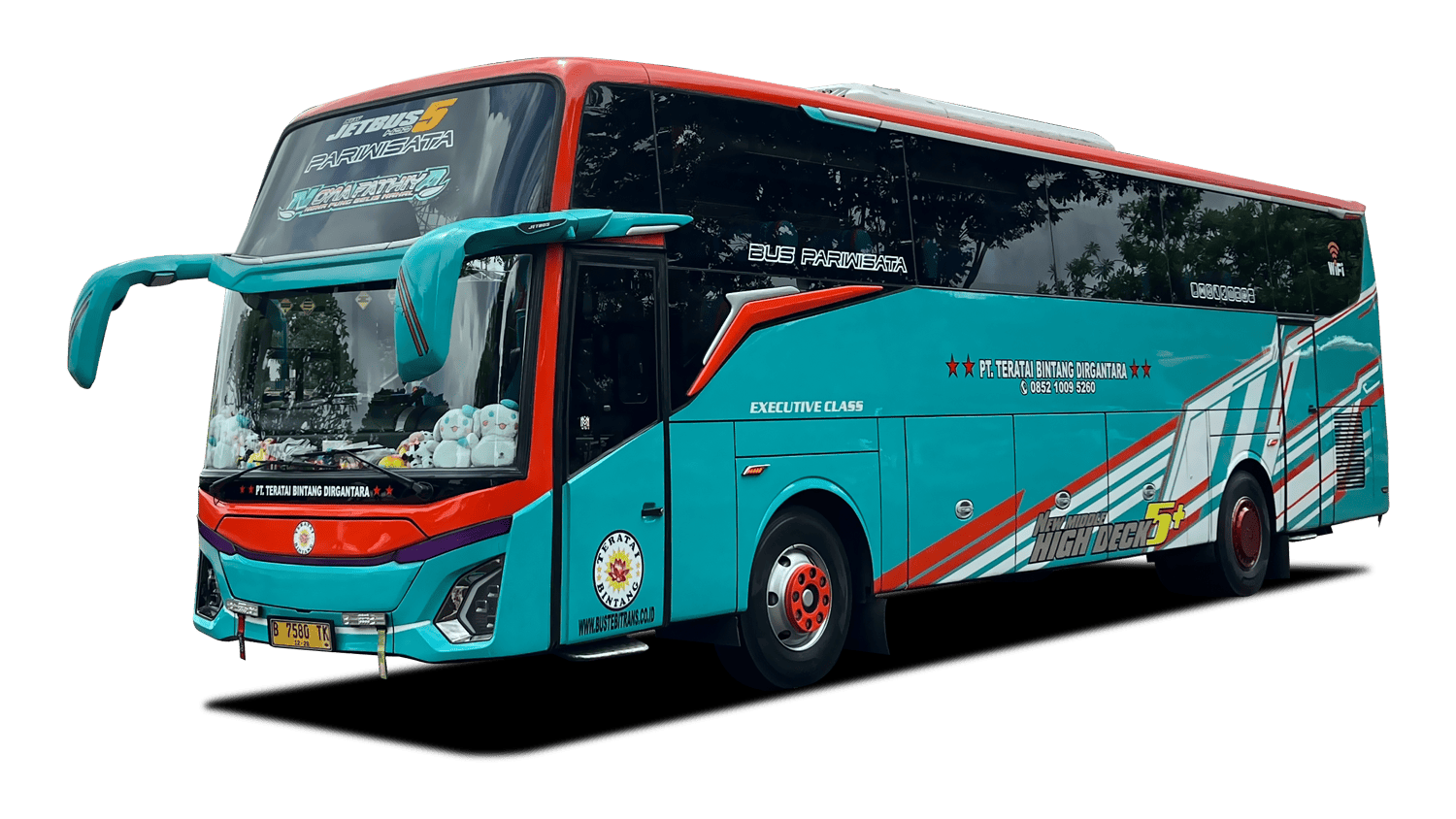Big Bus Pariwisata TB 14 - 45 Seats + Toilet + Smoking Room + Dispenser